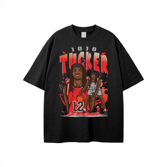 JoJo Tucker Unisex Black Loose Fit FOG T-Shirt