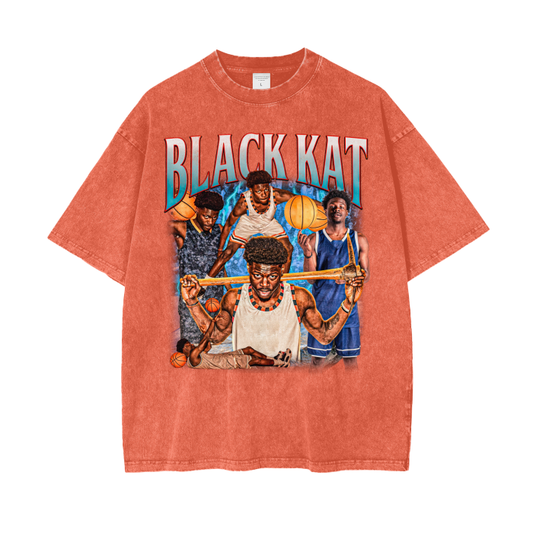 Ahamad Bynum Black Kat T-Shirt - Orange